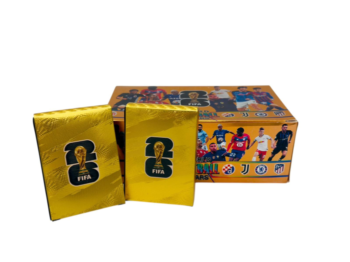 Pachete Carti sau Stickere Fotbal Editie Speciala 2022 – Colectie Staruri Teren Auriu [1]