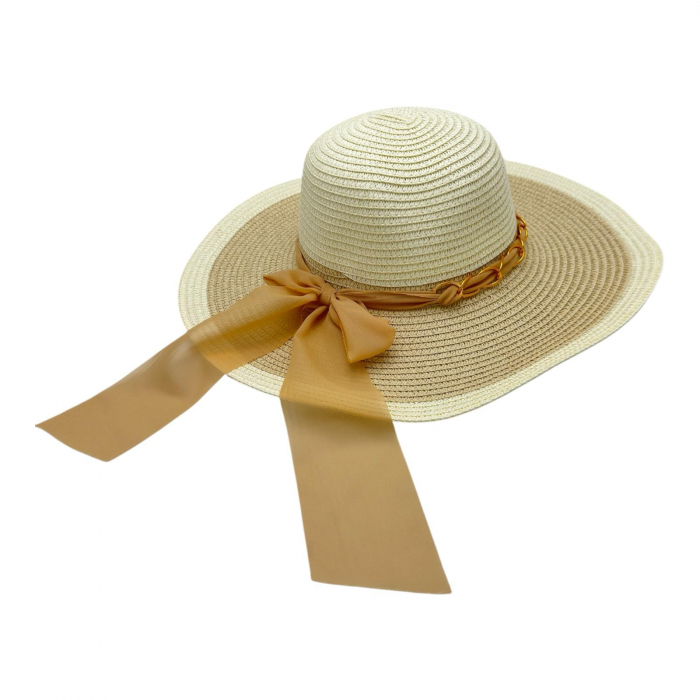 Palarie de Vara pentru Dama cu Bor mare si Accesorii – Poliester 100%, Design Elegant, Calitate Superioara,  [3]