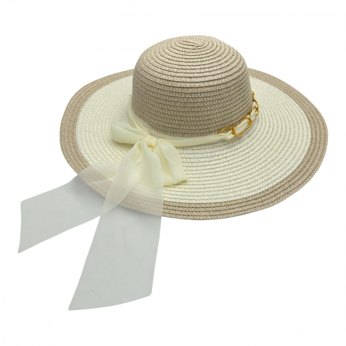Palarie de Vara pentru Dama cu Bor mare si Accesorii – Poliester 100%, Design Elegant, Calitate Superioara,  [2]