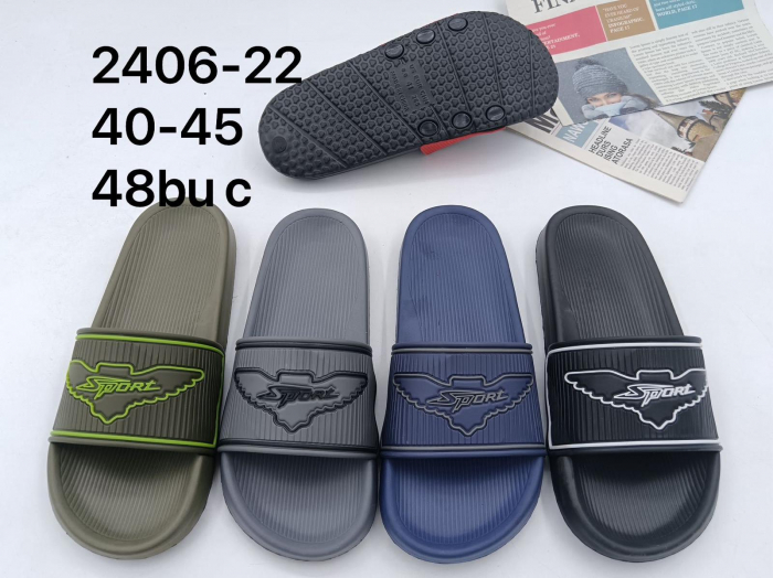 Papuci barbati sport casual cu talpa aderenta si banda lata, marimi 40-45, confort si stil pentru vara,  [2]