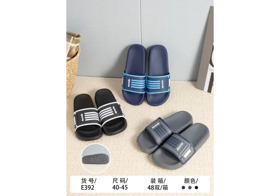 Papuci de vară bărbați model confortabil cu dungi, ușori, culori combinate, mărimi 40-45,  [1]