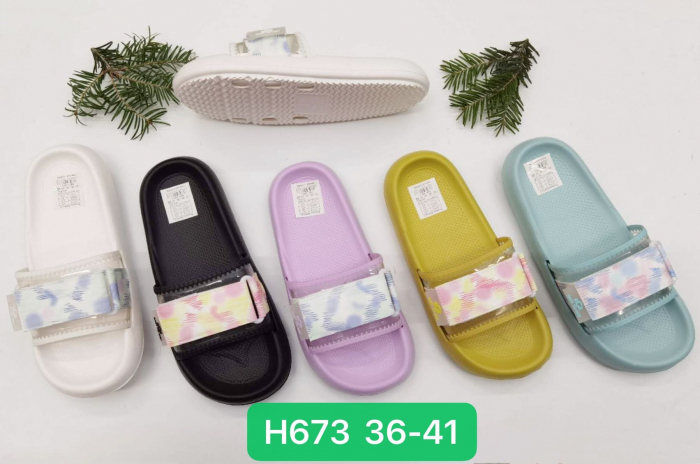 Papuci de Vară Dama, Model Confortabil și Ușor, Culori Combinate, Mărimi 36-41,  [2]