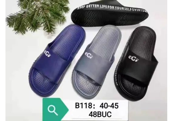 Papuci de vară pentru bărbați – Model turnat, confortabili și ușori, culori combinate, mărimi 40-45,  [1]