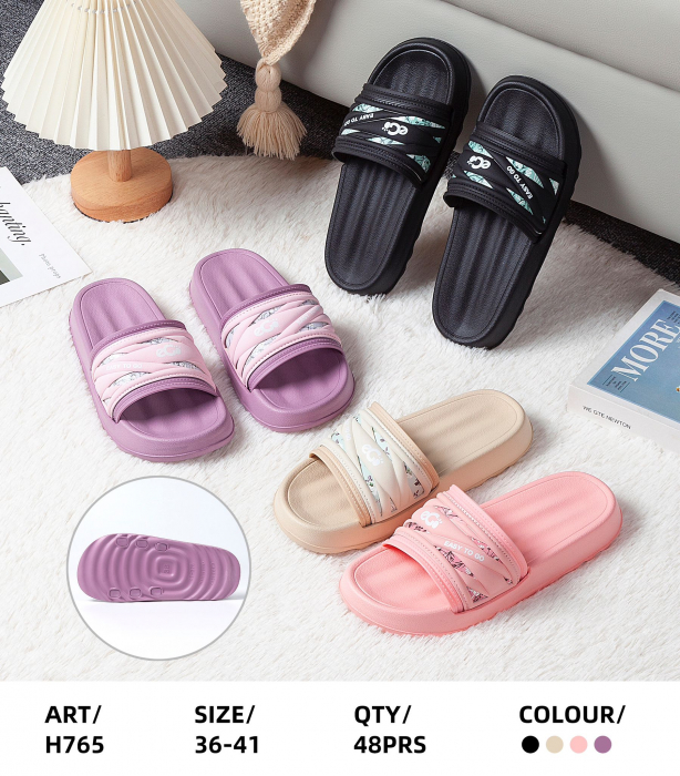 Papuci de vară pentru damă, model confortabil, ușor și modern, culori combinate, mărimi 36-41,  [2]