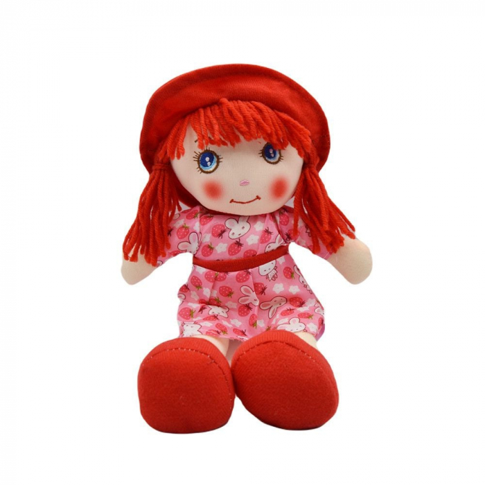 Papusa Dragalasa din material textil, recita "Ingerasul", diverse culori, 34cm, +3ani,   [4]