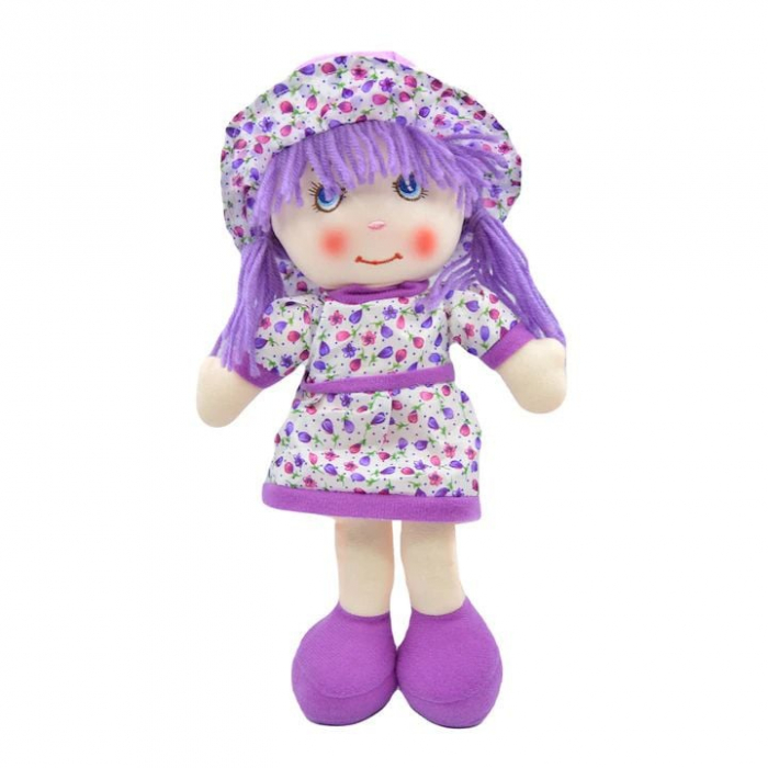 Papusa Dragalasa din material textil, recita "Ingerasul", diverse culori, 34cm, +3ani,   [2]