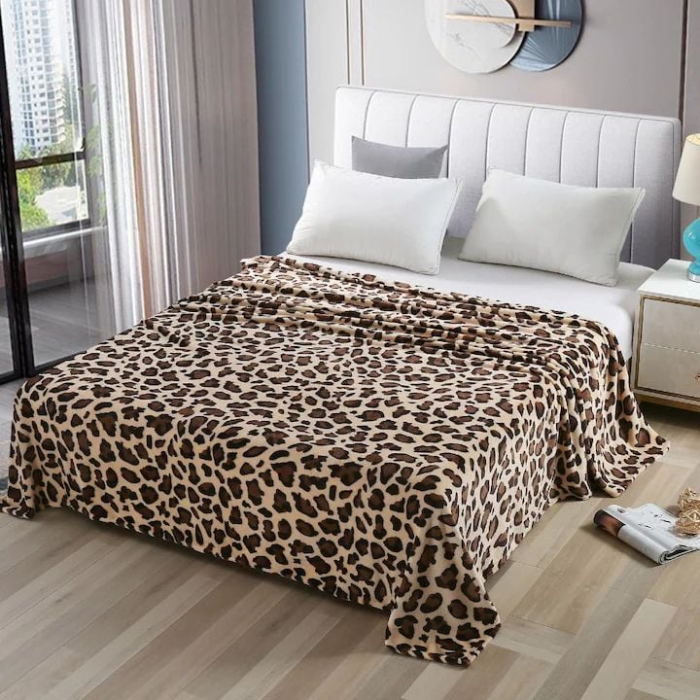 Patura Cocolino XXL 200x230 cm Animal Print Leopard – Super Pufoasa si Eleganta [1]