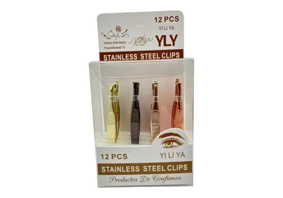 Pensetă profesională YILI YA din inox – calitate superioară, 4 culori disponibile  [1]