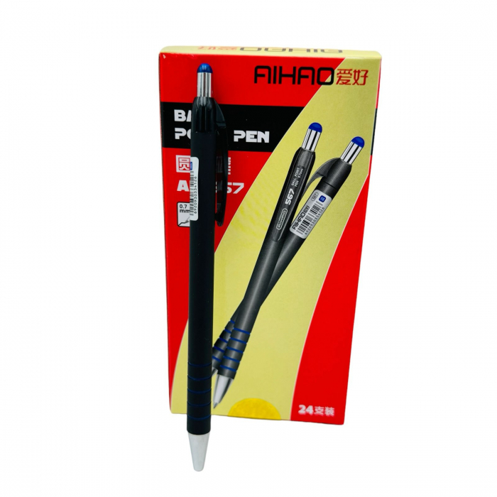 Pix Aihao Click AH-567, 0.7mm, Albastru – pentru Birouri si Scoli,  [3]