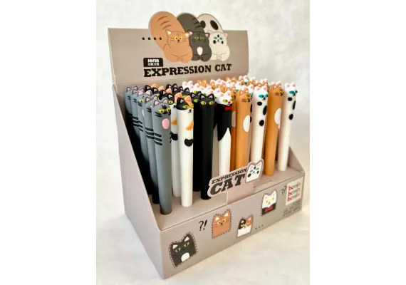 Pix cu Gel Expression Cat – Design Haios si Scriere Fluida, Ideal pentru Scoala sau Birou,  [1]