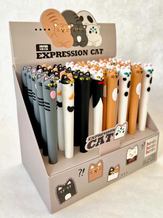 Pix cu Gel Expression Cat – Design Haios si Scriere Fluida, Ideal pentru Scoala sau Birou,  [2]