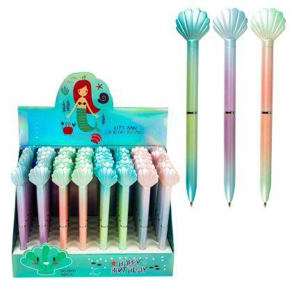 Pix cu Gel Scoica – Design Oceanic si Scriere Fluida, Accesoriu Elegant si Creativ,  [2]