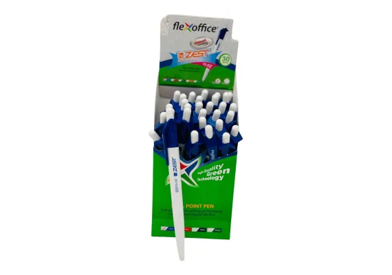 Pix Flexoffice Zest, albastru - pix ergonomic pentru birou, scoala si scris zilnic,  [1]