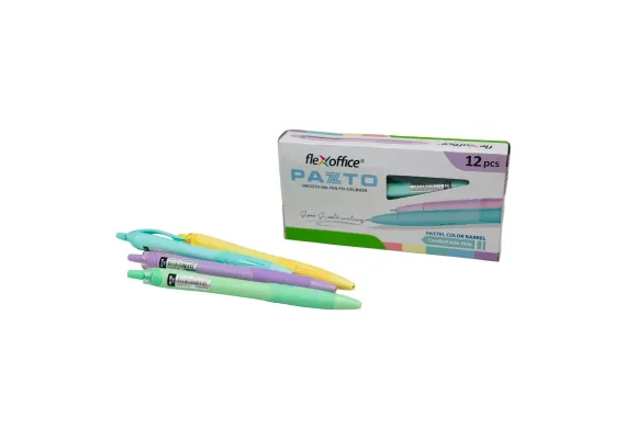 Pix gel Flexoffice Pazto FO-GELB039, albastru – scriere fina si uniforma pentru birou si scoala,  [1]
