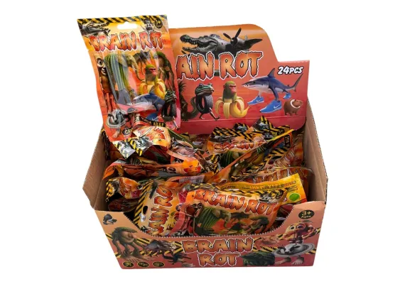 Plic cu surpriza pentru copii, figurina brainrot, multicolor, [1]