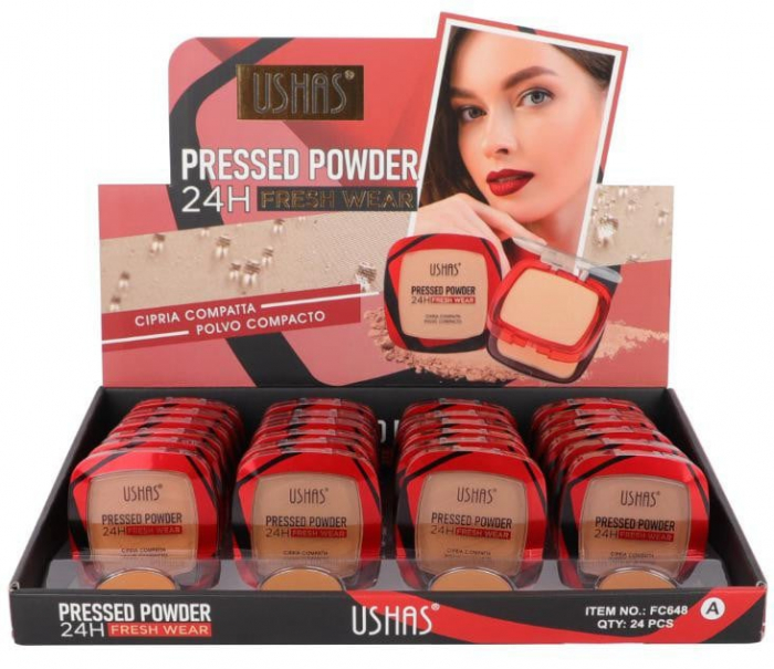 Pudră Compactă USHAS Pressed Powder 24H Fresh Wear – Ten impecabil întreaga zi  [2]