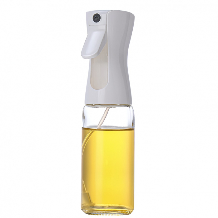 Pulverizator pentru Ulei, Otet sau Alte Lichide, , Reincarcabil, Multifunctionale, Capacitatea 200 ml, Material Plastic, Culoare Alb [1]
