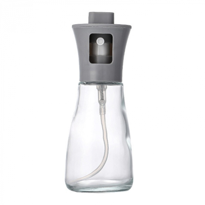 Pulverizator pentru Ulei, , Pulverizator din Sticla pentru Otet sau Alte Lichide, Simplu Reincarcabil, Multifunctionale, 17.3 x 5.6 cm, Capacitatea 170 ml, Gri [1]