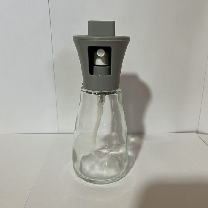 Pulverizator pentru Ulei, , Pulverizator din Sticla pentru Otet sau Alte Lichide, Simplu Reincarcabil, Multifunctionale, 17.3 x 5.6 cm, Capacitatea 170 ml, Gri [3]