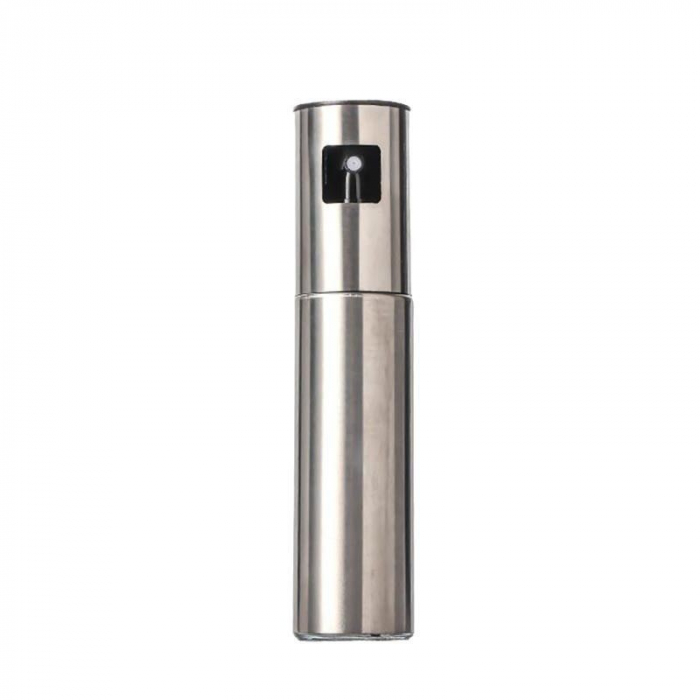 Pulverizator Ulei, Otet, , din Otel Inoxidabil, 100 ml, Reincarcabil, 18.3 x 4.3 cm, Argintiu [1]