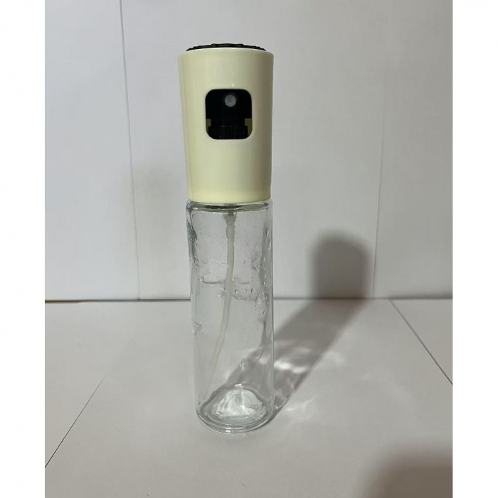 Pulverizator Ulei, Otet, , din Sticla, 100 ml, Reincarcabil, 18.3 x 4.3 cm, Masura 90 ml, Capac Mat, Alb [2]