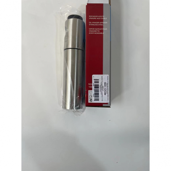 Pulverizator ulei , spray, material otel inoxidabil, manual, 100 ml, 17.7 x 4 cm, argintiu [10]