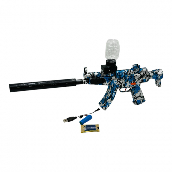 Pusca Automata Submachine Gun Shooting Series cu Bile de Apa Moi si Acumulator - Design Tactic  [2]