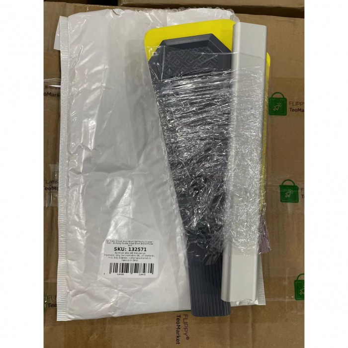 Racleta Auto pentru Zapada cu Doua Capete, , Universala, Deszapezire Masina, cu Maner Lung, Ergonomica, Detasabila, pentru Geamuri si Caroserie, Usor de Utilizat, 67x12.5 cm, Mov [2]