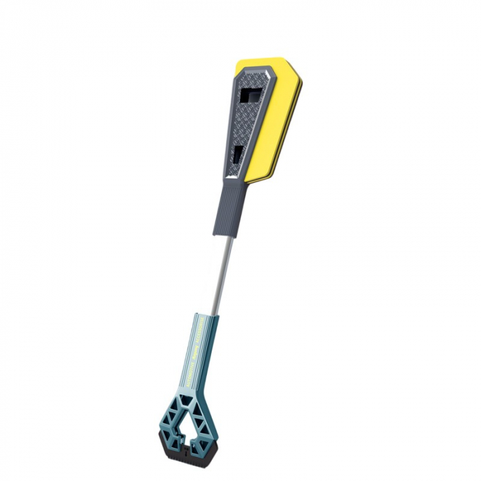 Racleta Auto pentru Zapada cu Doua Capete, , Universala, Deszapezire Masina, cu Maner Lung, Ergonomica, Detasabila, pentru Geamuri si Caroserie, Usor de Utilizat, 67x12.5 cm, Albastru [1]
