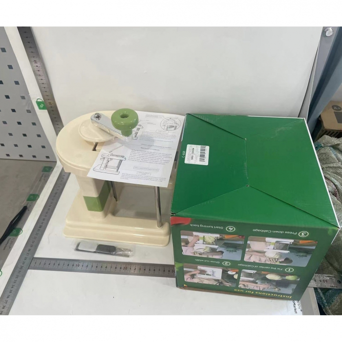 Razatoare de Varza, , Manuala, din PP+Otel Inoxidabil, 30 x 24 x 22 cm, Latime Ajustabila, Alb/Verde [8]