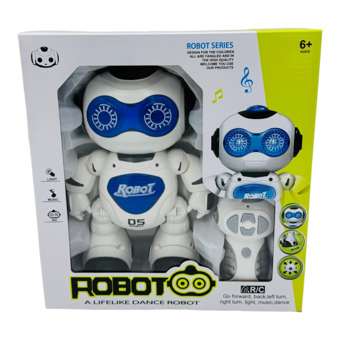 Robot cu radio-comanda, cu functii, sunete si lumini, Robot 5, 26×25×9.5cm,   [4]