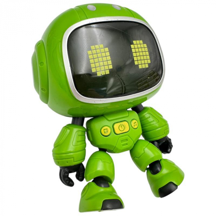 Robotel interactiv 14 cm – canta, lumineaza, corp flexibil, culori combinate – jucarie inteligenta pentru copii,  [4]