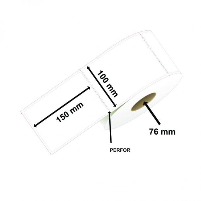Rola etichete termice pentru awb  100x150mm, 1000 et./rola [3]