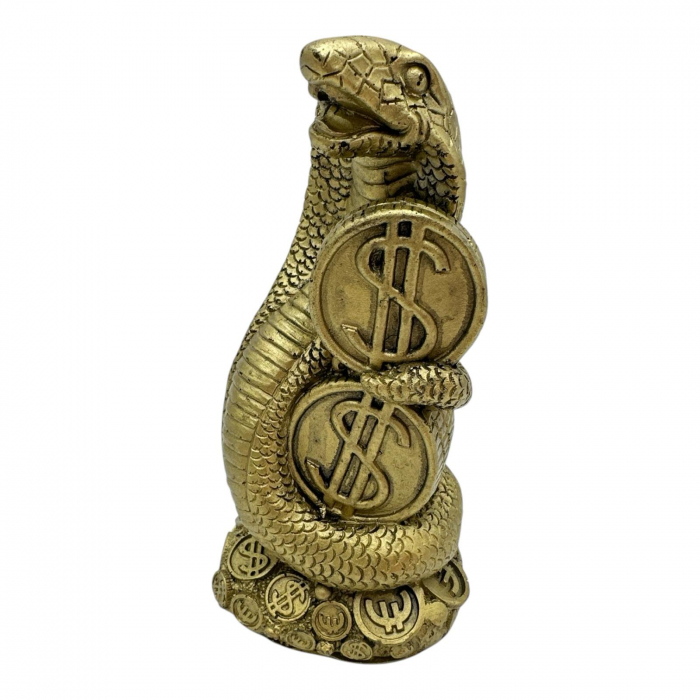 Sarpe Feng Shui 14cm – Statueta din rasina pentru Protectie, Transformare si Intelepciune,  [2]