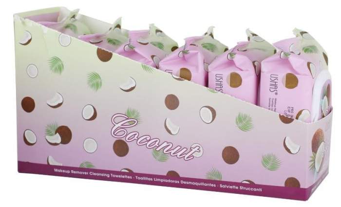 Șervețele Demachiante USHAS Coconut Make-Up Remover – 30 Bucăți cu Extract de Cocos pentru Ochi Perfecti  [3]