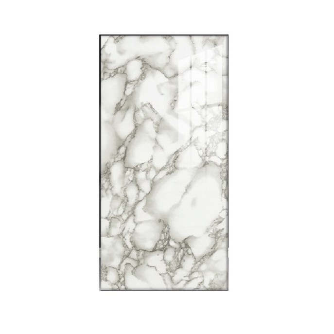Set 10 Placi Tapet, , 60 x 30 cm, Grosime 1.5 mm, din PVC, Model Imitatie de Marmura, Suprafata acoperita 1.8 mp, Gri [1]