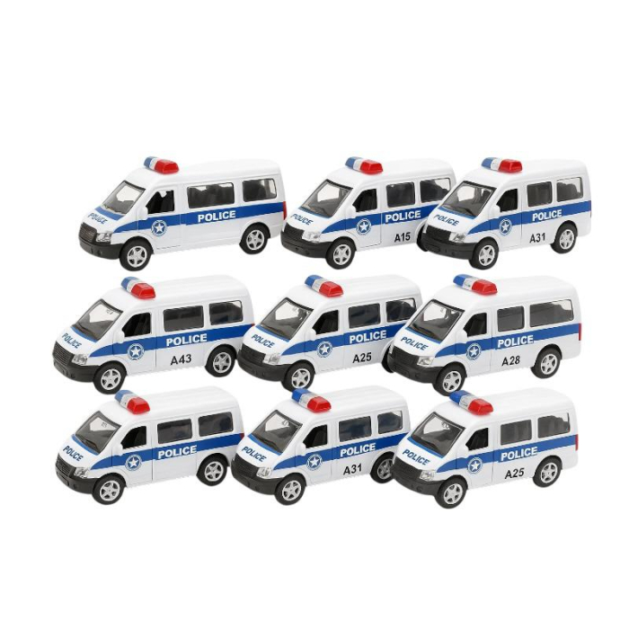 Set 12 Autobuze Politie SWAT Pioneer Pull-Back – Jucarie Educativa Copii 3+ SUPER POWER [2]