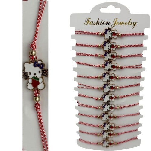 Set 12 Bratari Martisor cu snur reglabil, Pisicuta Adorabila,   [3]