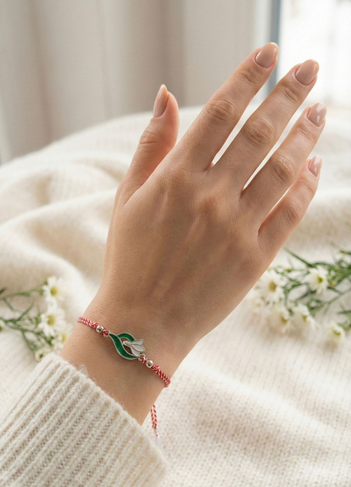 Set 12 bratari Martisor reglabile, Ghiocel, Cadou 1 Martie [2]