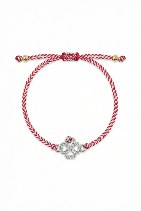 Set 12 bratari Martisor reglabile, Trifoi cu gargarita, Cadou 1 Martie [2]