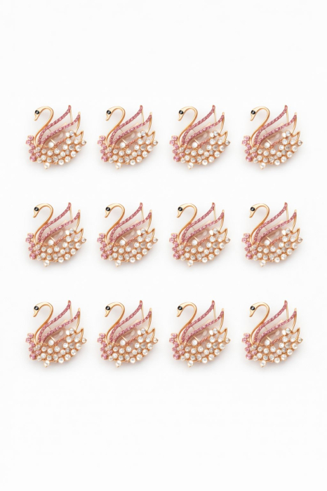 Set 12 brose Martisor, 5 cm, Lebada, Cadou 1 Martie [2]