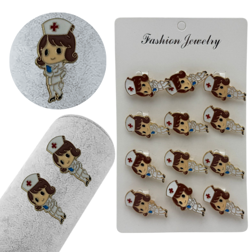 Set 12 brose Martisor, Asistenta simpatica, editie 2025  [2]