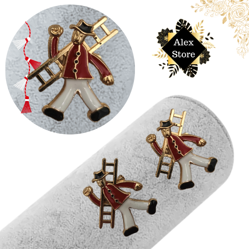 Set 12 brose Martisor, Cosar norocos rosu, editie 2025  [4]
