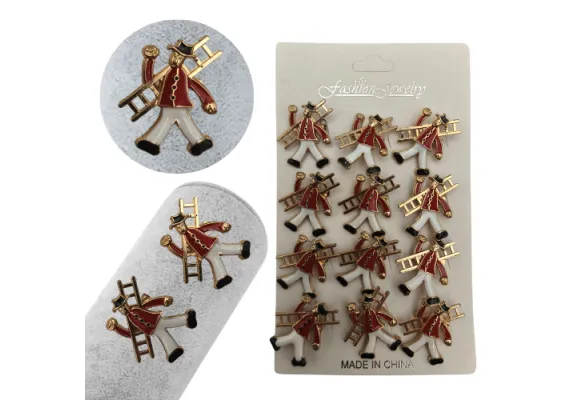 Set 12 brose Martisor, Cosar norocos rosu, editie 2025  [1]