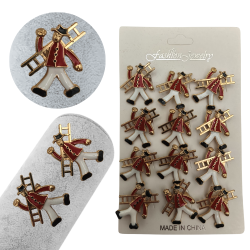 Set 12 brose Martisor, Cosar norocos rosu, editie 2025  [2]