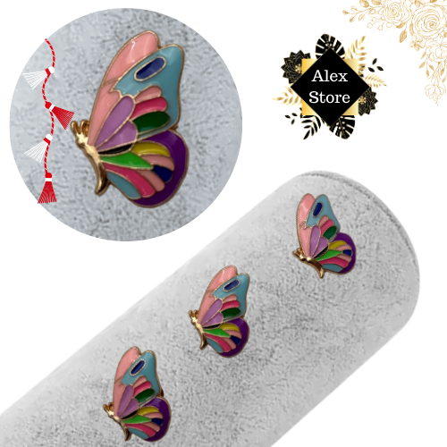 Set 12 brose Martisor, Fluturasi dragalasi multicolor, editie 2025  [4]