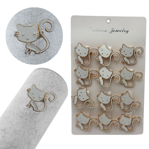 Set 12 brose Martisor, Pisicuta dragalasa alba, editie 2025  [2]