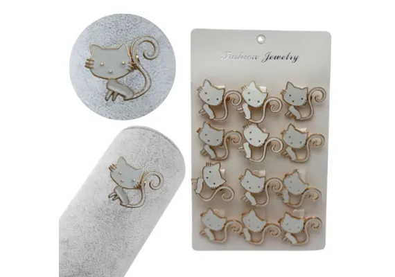 Set 12 brose Martisor, Pisicuta dragalasa alba, editie 2025  [1]