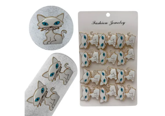 Set 12 brose Martisor, Pisicuta dragalasa alba, editie 2025  [1]