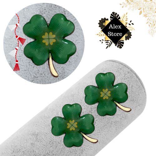Set 12 brose Martisor, Trifoi cu patru foi norocos, editie 2025  [4]